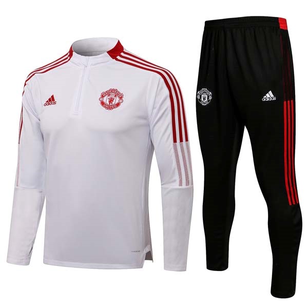 Sudadera De Training Manchester United 2022 Blanco Negro